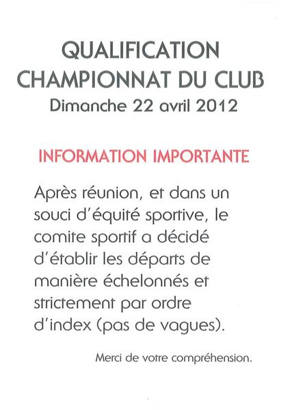 Note d ' INFORMATION