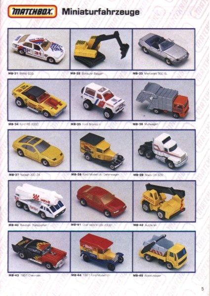 catalogue matchbox 1991 m05