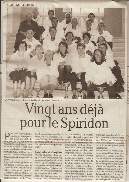 ARTICLE DEPECHE 20 ANS GORBIO