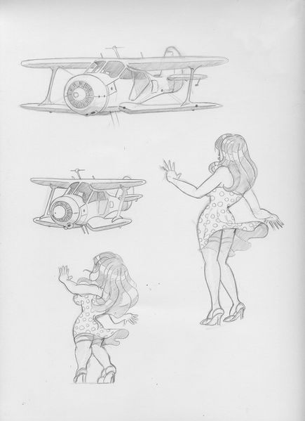 Avion-Staggerwing-et-pin-up.jpg