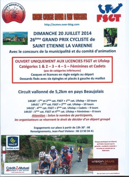 St Etienne la Varenne 2014