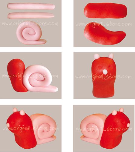 Modeler un escargot en pâte à sucre - Stephanie Potet