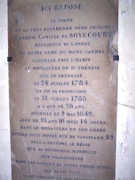 Mère Camille de l’Enfant-Jésus