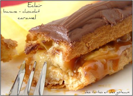 Eclair banane et caramel 4
