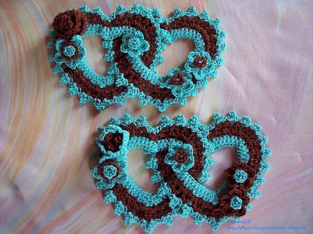 coeurs-chocolat-turquoise-mariage-deco-crochet