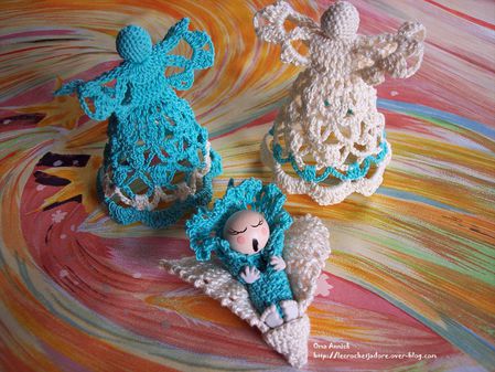 decoration-bapteme-ecru-turquoise-crochet