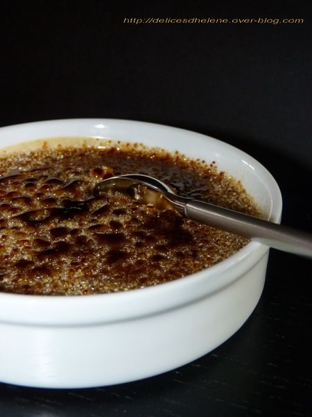 crème brûlée au praliné