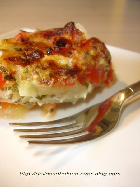 gratin de tomates à la mozzarella