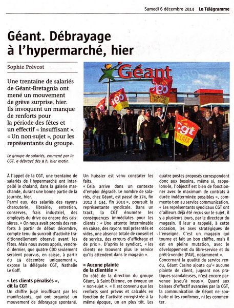 Géant Le Télégramme 05.12
