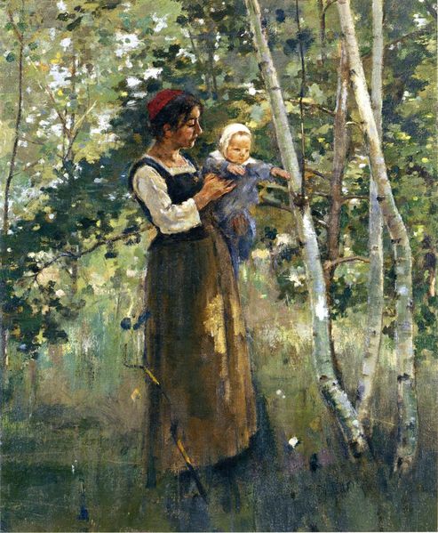 Robinson Mother and Child by the Hearth
