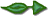 flèche verte transparente