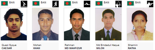 Sportifs bangladais JO 2012