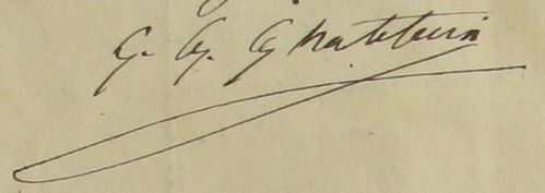 Not CHATELAIN C-M 1903 Signature