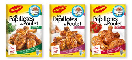 Papillotes de poulet Maggi