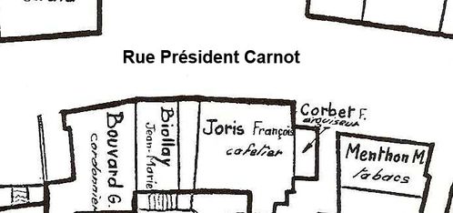 Plan de la Façade Carnot 1905