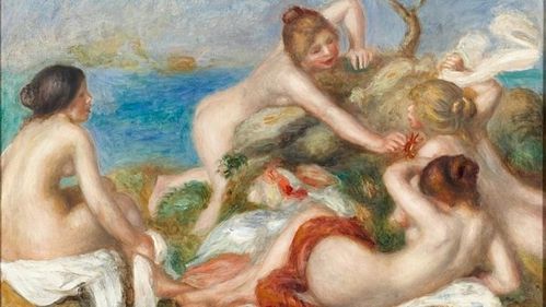 trois baigneuses au crabe-1897-P.A.Renoir