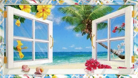 Fenêtre ouverte sur mer
