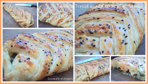 Feuilleté Tressé aux Epinards et au Saumon -26
