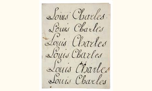 louis-xvii-écriture Bancel Piasa 21 mai 2003