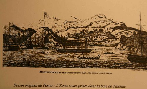 Baie de Taiohae Bateau de Porter 1812