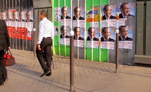 affiche élection présidentielle Bayrou Mélanchon Holland