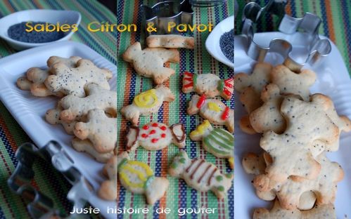 sablés citron & pavot
