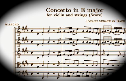 bach concerto en Mi pour violon
