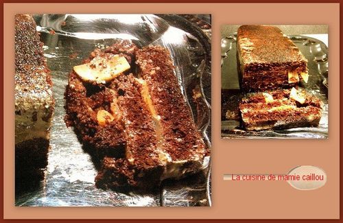gâteau poire et chocolat vu par korinne