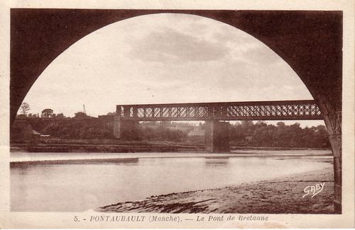 Pontaubault-1953- le pont de Bretagne