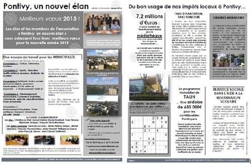 Bulletin de VOEUX - JANVIER 2013 PNE