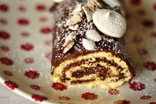 Bûche au marron et au chocolat (1)