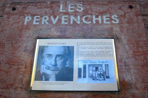Romain Gary 2010 plaque à Nice