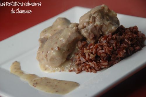 agneau sauce moutardée2