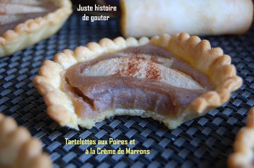 tartelettes aux poires et marrons