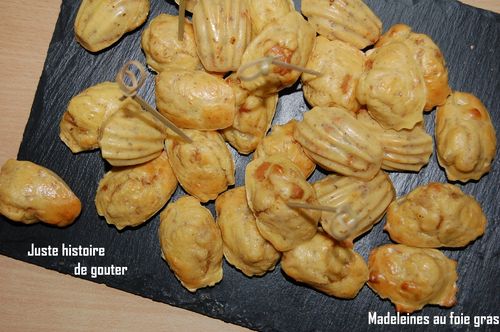 madeleines au foie gras