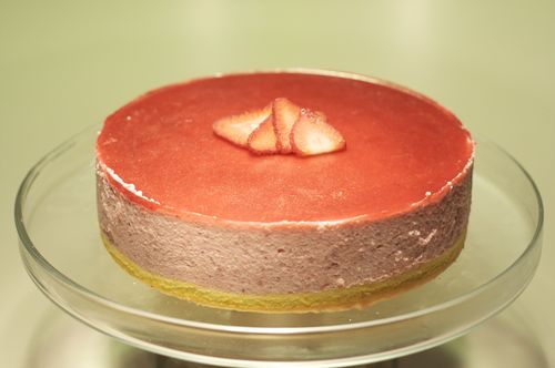 bavarois à la fraise