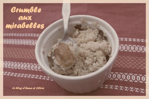 Crumble aux mirabelles