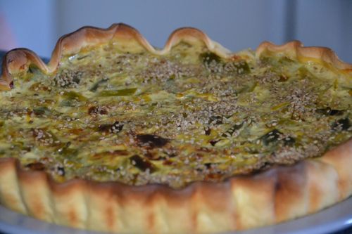Tarte poireaux sesame 2