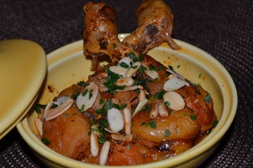 Cuisse poulet abricots