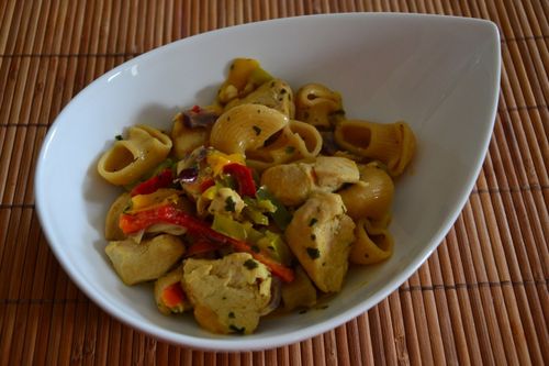 Poulet coco curry poivrons 1