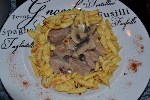 Spaetzles veau 2