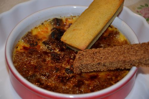 Creme brulee clementines pain d'épices