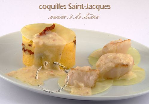 COQUILLES SAINT JACQUES A LA BIERE