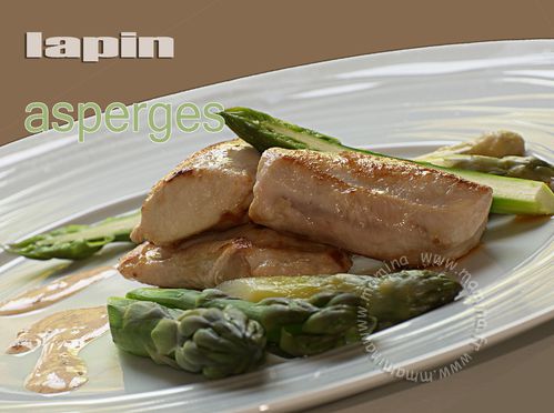 PIMENTON ET LAPIN AUX ASPERGES