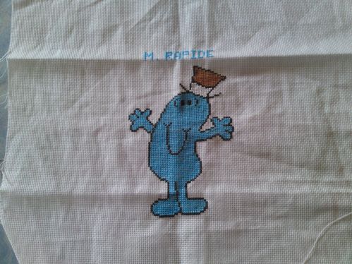 monsieur rapide brodé par mélanie (latouze)