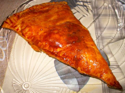 Feuilleté garni poire