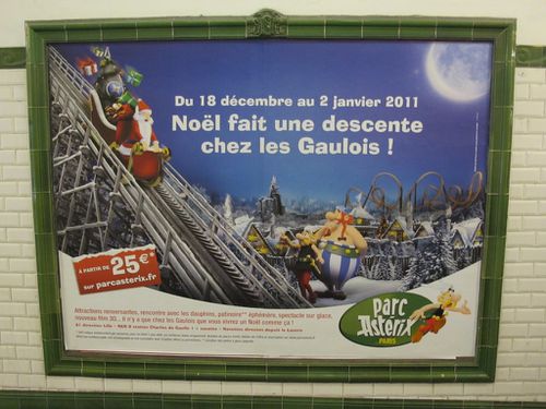 affiche Noël Parc Astérix