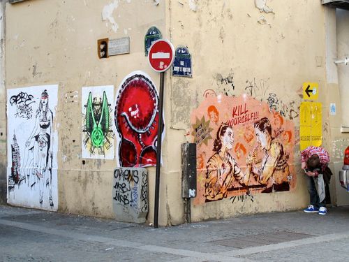 Quincampoix street-art border kill 4836