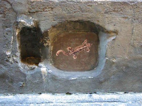bestiaire lézard Street-art Beaubourg