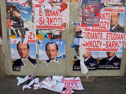 Affiche élections présidentielles Sarkozy étudiants 6255